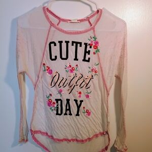 Cute Outfit Day Kids Shirt - Pink